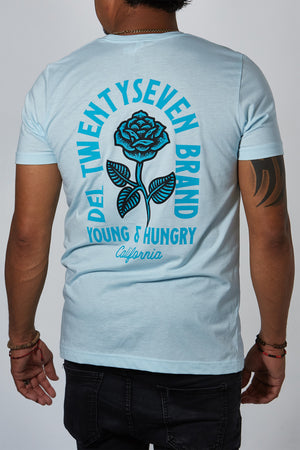 Camiseta Twenty Seven Rose Azul Hielo Unisexo